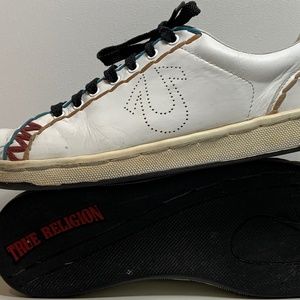 Men's True Religion Jaden TR104102N-22W Shoes White Leather Size 10US